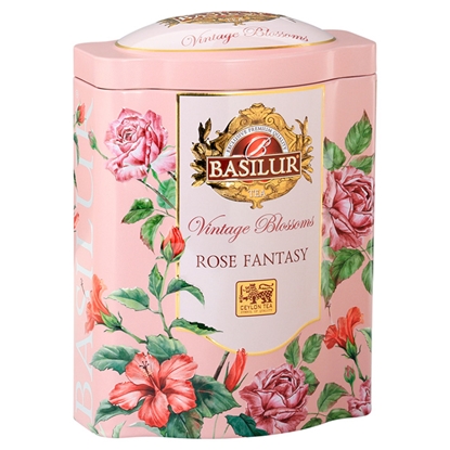 Picture of Tēja zaļā Vintage Blossoms Rose Fantasy metāla kārbā 100g