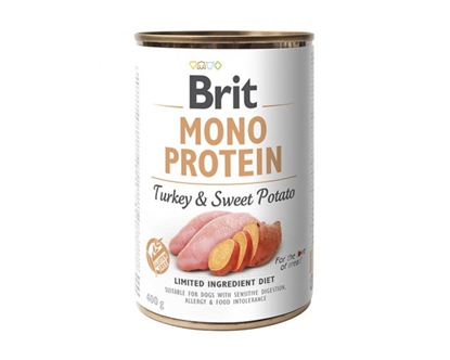 Picture of BRIT MONO PROTEIN Turkey with sweet potato - Wet dog food - 400 g