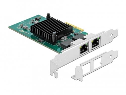 Pilt Delock PCI Express x4 Card 2 x RJ45 Gigabit LAN i82576