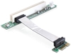 Изображение Delock Riser card PCI Express x1 > PCI 32Bit 5 V with flexible cable 9 cm left insertion