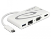 Picture of Delock USB Type-C™ 3.1 Docking Station HDMI 4K 30 Hz + VGA + LAN + USB PD