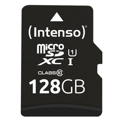 Attēls no Intenso microSDXC          128GB Class 10 UHS-I U1 Performance