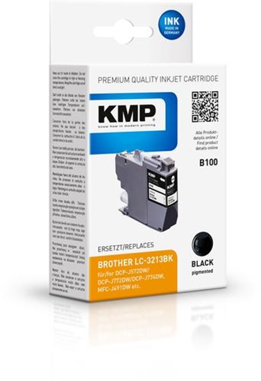 Picture of KMP B100 ink cartridge black compatible w. Brother LC-3213BK