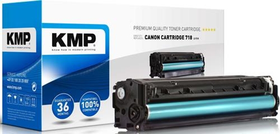 Picture of KMP C-T19 Toner black compatible with Canon 718 BK