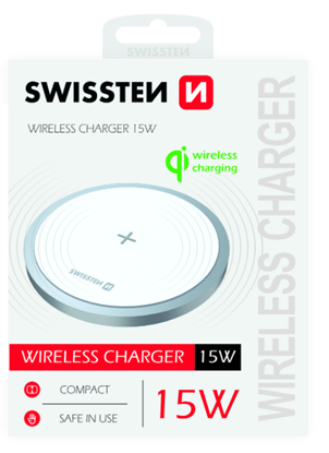 Attēls no Swissten 15W Wireless charger with USB-C 1.5m cable