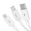 Изображение Baseus Superior USB cable 1.5 m USB 2.0 USB A USB C.Micro USB A/Lightning White