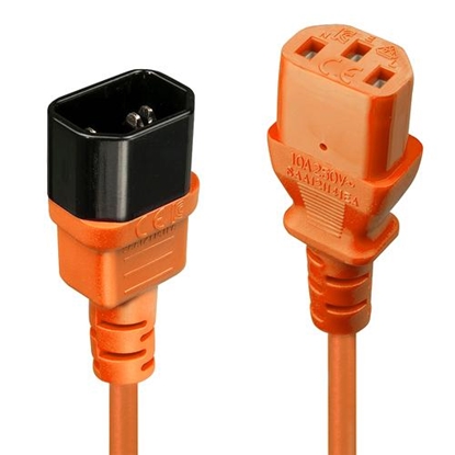 Attēls no Lindy 2m C14 an C13 Extension Cable, orange