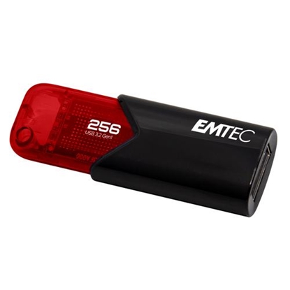 Picture of EMTEC USB-Stick 256GB B110  USB 3.2 Click Easy Red