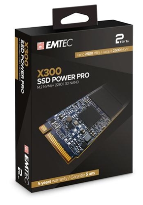 Изображение Emtec SSD M.2 NVMe PCIe 3.0 X300 2TB Intern retail