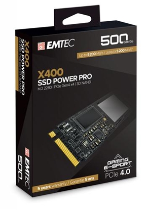 Изображение EMTEC SSD 500GB 3D NAND Phison  2,5" (6.3cm) NVME X400