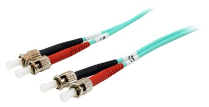 Attēls no Equip ST/ST Fiber Optic Patch Cable, OM3, 1m