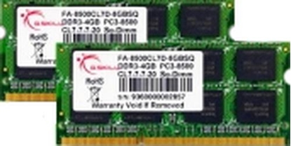 Picture of Pamięć do laptopa G.Skill SODIMM, DDR3, 8 GB, 1066 MHz, CL7 (FA-8500CL7D-8GBSQ)