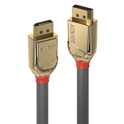 Picture of Lindy 1m DisplayPort 1.4 Cable, Gold Line