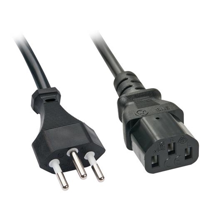 Attēls no Lindy 30418 power cable Black 3 m C13 coupler