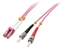 Attēls no Lindy 46350 fibre optic cable 1 m LC ST OM4 Pink