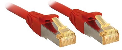 Picture of Lindy 47296 networking cable Red 5 m Cat7 S/FTP (S-STP)