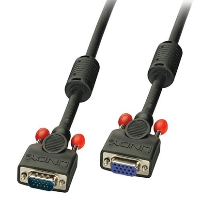 Picture of Lindy VGA Cable M/F, black 0,5m