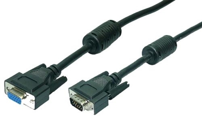 Attēls no Kabel LogiLink D-Sub (VGA) - D-Sub (VGA) 10m czarny (CV0019)