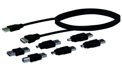 Изображение Kabel USB Schwaiger USB-A - Uniwersalne 1.5 m Czarny (CAUSET531)