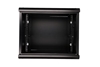 Picture of Szafka wisząca rack 9U 600x600 czarna szklane drzwi 