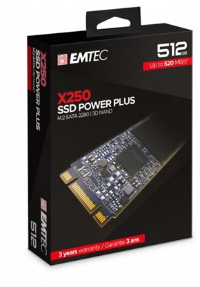 Attēls no EMTEC SSD 512GB M.2 SATA X250