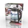 Picture of Adler | Kettle | AD 1285 | Electric | 2200 W | 1.7 L | Glass/Stainless steel | 360° rotational base | Grey