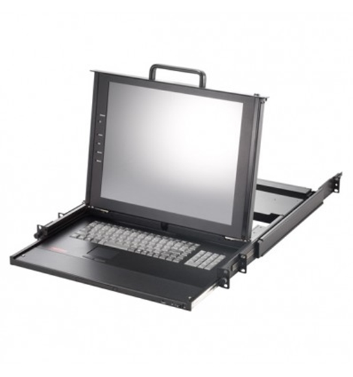 Picture of ROLINE 19" LCD-KVM Console, 48 cm (19") TFT, VGA, USB + PS/2, French