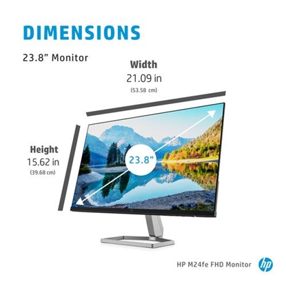 Attēls no HP M24fe computer monitor 60.5 cm (23.8") 1920 x 1080 pixels LCD Grey, White