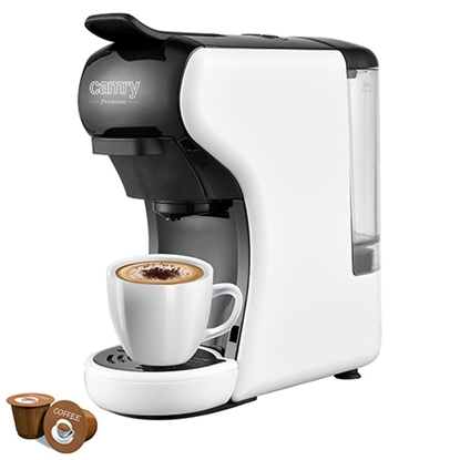 Attēls no Camry | Multi-capsule Espresso machine | CR 4414 | Pump pressure 19 bar | Ground/Capsule | 1450 W | White/Black