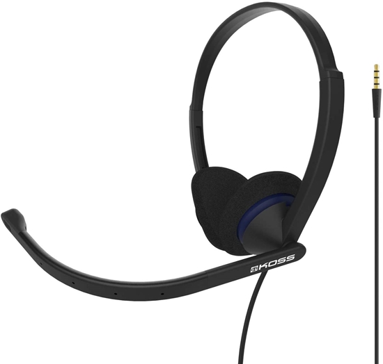 Изображение Koss Communication Headsets CS200i On-Ear, Microphone, Noise canceling, 3.5 mm, Black