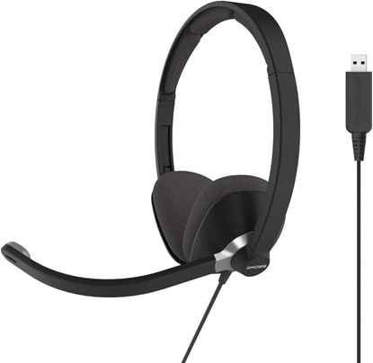 Attēls no Koss | CS300 | USB Communication Headsets | Wired | On-Ear | Microphone | Noise canceling | Black