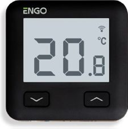 Picture of Telpas termostats ENGO WiFi, melns, iebūvējams,