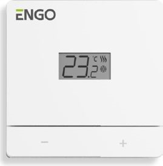 Picture of Telpas termostats ENGO, balts, 2xAAA bateriju