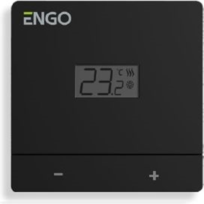Picture of Telpas termostats ENGO, melns, 230V
