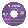 Picture of 1x5 Verbatim CD-RW 80 / 700MB 10x Speed, Colour, Slim