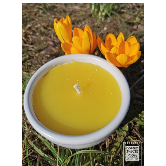 Изображение Āra svece pretodu Citronella 90x55mm keramiskā