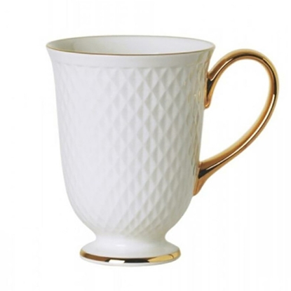 Attēls no Krūze E CLAT balta ar zeltu 340ml