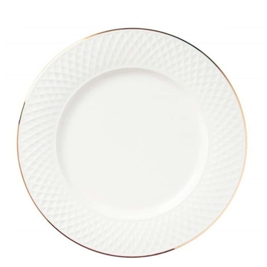 Изображение Šķīvis E CLAT balta ar zeltu 17cm