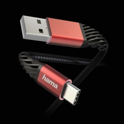 Изображение Kabel USB Hama USB-A - USB-C 1.5 m Czarny (001872180000)