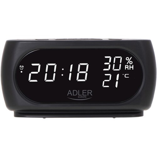 Picture of ADLER LED clock with thermometer