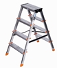 Picture of Krause Dopplo double-sided step ladder silver