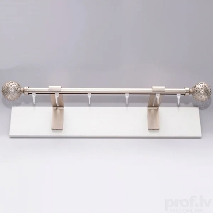 Attēls no Aizkaru stanga ''MONACO''   matēts sudrabs,3,0 м, Ø19 мм