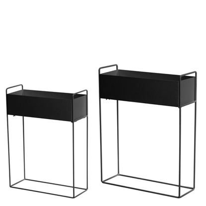 Attēls no Puķu kaste 4Living 55x20x70cm max 5kg melna