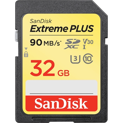 Attēls no SanDisk Extreme PLUS SDHC 32GB 