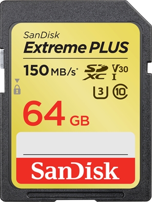 Attēls no SanDisk Extreme Plus SDXC 64GB 