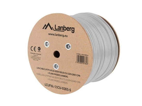 Изображение LANBERG LAN cable UFTP cat.6A 305m solid