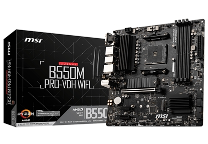 Attēls no MSI B550M PRO-VDH WIFI motherboard AMD B550 Socket AM4 micro ATX