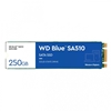Изображение SSD|WESTERN DIGITAL|Blue SA510|250GB|M.2|SATA 3.0|Write speed 440 MBytes/sec|Read speed 555 MBytes/sec|2.38mm|TBW 100 TB|MTBF 1750000 hours|WDS250G3B0B