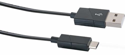 Изображение Kabel USB Schwaiger USB-A - microUSB 1.2 m Czarny (LKW120M533)