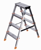Picture of Krause Dopplo double-sided step ladder silver
